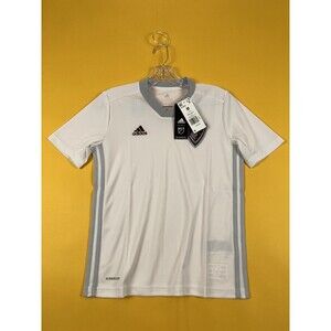 Adidas Colorado Rapids Football Jersey Top Boys Youth M 11-12Y White Gray NWT